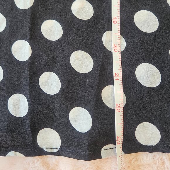 Polka Dot Blouse - Black and White - Picture 4 of 7